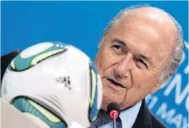  ??  ?? Fifa president Sepp Blatter.