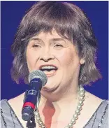  ??  ?? Star...Susan Boyle performing this year