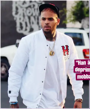  ??  ?? Chris Brown kan enligt uppgift inte sluta knarka och nu oroar sig vännerna för att artistens missbruk ska leda till hans död.