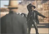  ?? The Associated Press ?? YEEHAW: Lil Nas X, right, and Sam Elliott in a scene from the company's 2020 Super Bowl NFL football spot.