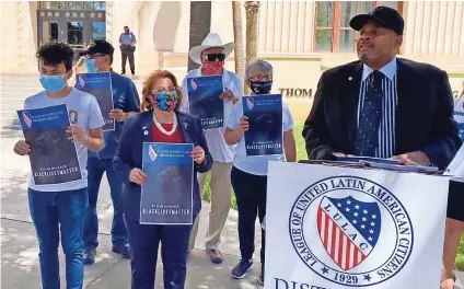  ??  ?? LULAC Apoya y cree en la protesta pacífica y en el ejercicio del derecho