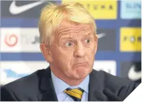  ??  ?? The Scotland boss isn’t for quitting.