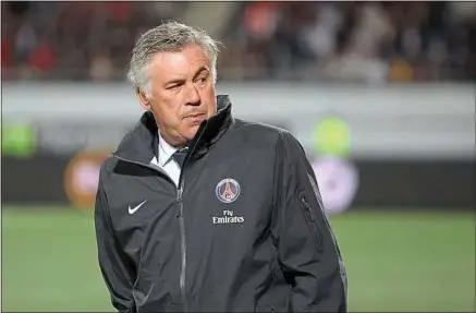  ??  ?? Arrivé en décembre 2011 à Paris, Carlo Ancelotti est resté un an et demi sur le banc du club de la capitale.