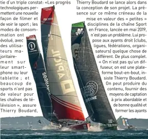  ??  ?? Sportall a diffusé le départ du Vendée Globe le 8 novembre 2020 .