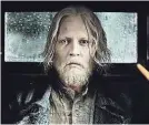  ?? WARNER BROS. ?? Johnny Depp stars as the evil wizard in “Fantastic Beasts: The Crimes of Grindelwal­d.”
