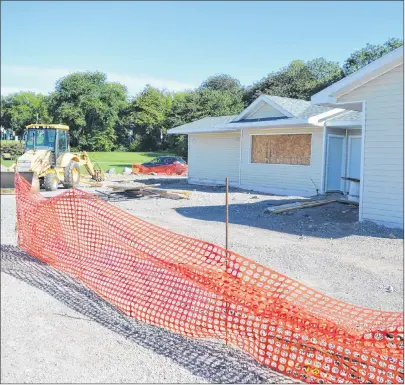  ?? CAPE BRETON POST PHOTO ?? Some constructi­on delays have meant that the planned opening of the Portside beer garden in downtown Sydney has been pushed to next June. Developer Danny Ellis had originally hoped that it would open by Sept. 1.