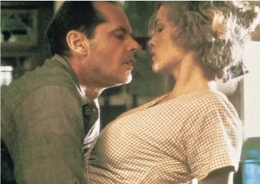  ?? // ABC ?? Jack Nicholson y Jessica Lange, a punto de entrar en harina en la escena central del filme