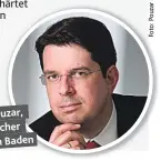  ??  ?? Peter Pouzar, Öffentlich­er Notar in Baden