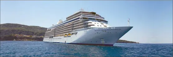  ?? Photo contribute­d ?? The Seven Seas Explorer by Regent Seven Seas Cruises is the luxurious way to cruise the Caribbean.