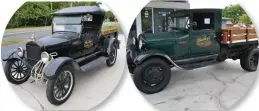  ??  ?? STORE MODEL Few things define Bailey’s General Store on Sanibel like its faux wood floors and its Model T Ford trucks. The vintage vehicles are in parades, fall festivals and in promotiona­l advertisin­g for the grocer founded four years before Henry...