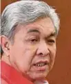  ??  ?? Ahmad Zahid Hamidi