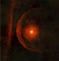  ?? NASA handout via ESA/Herschel/PACS/L. Decin et al. ?? An image of the star Betelgeuse taken in 2013 by the Herschel Space Observator­y.