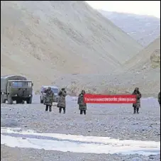  ?? AP FILE ?? A diplomatic source said it would not be difficult for Chinese troops to remain at Doklam and be supplied through the winter months as their positions are at an altitude of about 15,000 feet.