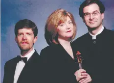  ??  ?? The Hoebig-Moroz trio will join the Regina Symphony on Saturday for A Night of Beethoven at the Conexus Arts Centre.