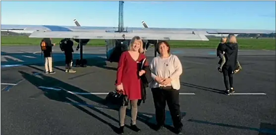  ??  ?? Hospice Medical Director Dr Amanda Sommerfeld­t with Community Nurse Mary Massey before a flight to Stewart Island to visit Hospice patients.