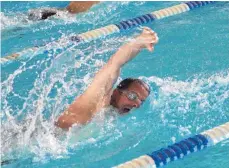  ?? FOTO: DIENER ?? Der Tuttlinger Christoph Haller wurde über 100 Meter Lagen Württember­gischer Meister.