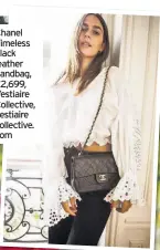  ??  ?? Chanel Timeless black leather handbag, £2,699, Vestiaire Collective, vestiaire collective. com