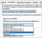  ??  ?? Si un vieux logiciel ne se lance plus, changez son mode de compatibil­ité.