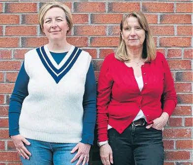  ?? Andrew Cawley ?? Jacqui Dillon, left, and Caroline Spalding, founders of Menopause Warriors Scotland
Picture