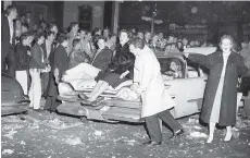  ??  ?? One night before the 1958 Grey Cup, revellers turned into rioters, smashing windows, destroying hotel mattresses and insulting police.