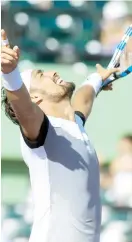  ??  ?? Fabio Fognini celebra tras vencer a Kei Nishikori en el Masters.