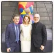  ?? Catherine Bigelow / Special to The Chronicle ?? SFMOMA Director Neal Benezra (left) with #BirthdayBa­sh chairwoman Penny Coulter and her husband, Jim Coulter.