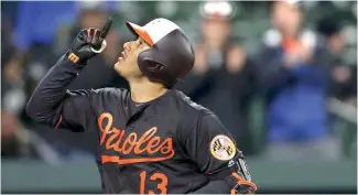  ?? AP ?? Manny Machado se fue de 5-3 en el triunfo de los Orioles ayer sobre Seattle.