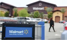  ??  ?? A Walmart in Rosemead, California. Walmart has received criticism from workers, labor activists, and elected officials for paying workers low wages. Photograph: Frederic J Brown/ AFP/Getty Images