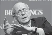  ?? MANUEL BALCE CENETA/AP 2016 ?? Justice Stephen Breyer’s dissent read, in part: “The greater importance of the case lies in the power that the majority’s interpreta­tion grants to the government.”