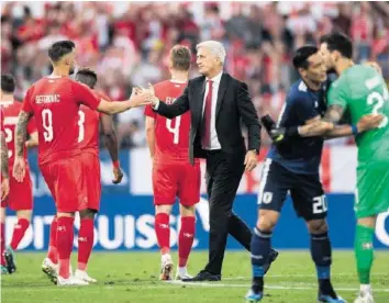  ?? KEYSTONE ?? Setzt der Trainer auch an der WM-Endrunde auf ihn? Haris Seferovic traf gegen Japan zum 2:0.