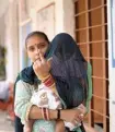  ?? AP ?? A woman shows the indelible ink mark after casting her vote in Jammu on Friday.
