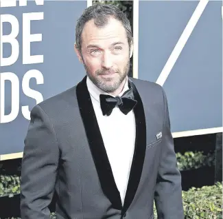  ??  ?? Jude Law va por su sexto hijo. A los 47 años apuesta de nuevo a la paternidad.