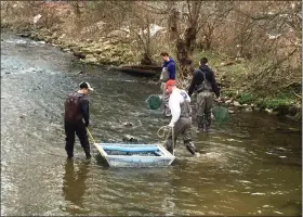  ?? TOM TATUM — FOR MEDIA NEWS GROUP ?? Trout stocking of our local streams begins later this month.