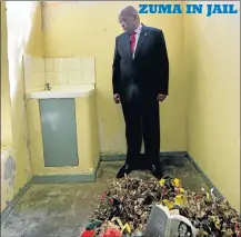  ?? Picture: GCIS/FILE ?? President Jacob Zuma after laying a wreath at the door of the prison cell in Kgosi Mampuru II Correction­al Service Centre yesterday. BELOW: A tribute by Donald Woods following the killing of Steve Biko, published on September 16 1977