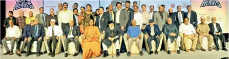  ??  ?? Arjuna, Dronachary­a and Padma Shri awardees as well as internatio­nal players from Hyderabad pose after being felicitate­d by the Ethic Sports Foundation in an event in Hyderabad on Saturday.