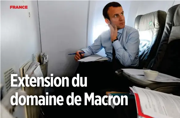  ??  ?? Ministre sans frontières. Emmanuel Macron en déplacemen­t à Rome, le 30 avril. « Quand on est un homme politique, aujourd’hui, on ne peut pas ne pas parler d’Europe », assène-t-il.