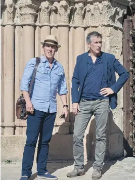  ?? RORY MULVEY ?? British actors Rob Brydon and Steve Coogan carry on with their loose series of travel films with The Trip to Spain.