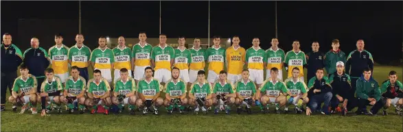  ??  ?? The Duffry Rovers squad before Friday’s county final victory in the Enniscorth­y District derby.