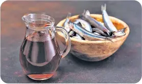  ?? ?? Odd fish: garum, an anchovy sauce, can be traced back to the Roman era