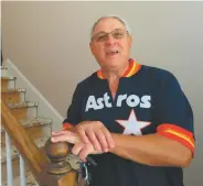  ?? JUAN LOZANO/THE ASSOCIATED PRESS ?? Paul Daulong, whose home was flooded during Hurricane Harvey, said he believes he and others who are recovering after Harvey will follow the example of the Astros, who went through their own recent rebuilding process after several losing seasons, and...