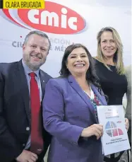  ?? ?? Clara Brugada sostuvo un encuentro con la Cámara Mexicana de la Industria de la Construcci­ón.