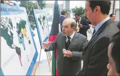  ??  ?? Kuwait’s Ambassador Sheikh Ali Al-Khaled opens media pavilion in Rome.
