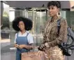  ?? Little. ?? MARSAI Martin as 13-year-old Jordan Sanders with Issa Rae cast as April Williams, Jordan’s overworked assistant, in