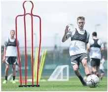  ?? ?? Pompey players training in 2021 Picture: Chris Moorhouse