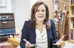  ??  ?? Opinión. Margarita Zavala dijo que ante el desdibujam­iento que traen los partidos políticos, ella es la mejor opción en la elección.