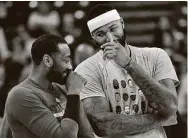  ?? Getty Images ?? Rockets guard JohnWall, left, and center DeMarcus Cousins, pictured in 2016, are reunited in Houston.