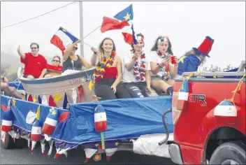  ?? TINA COMEAU PHOTO ?? Acadian pride on display during festivitie­s in Clare in 2018.