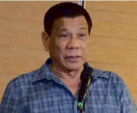  ?? —PRESIDENTI­AL PHOTO ?? President Duterte: “When I was just a student, fourth year, I already had about P3 million. ”