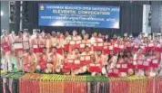  ?? AH ZAIDI/HT ?? Students pose with their gold medal and degree at the 11th convocatio­n of VMOU in Kota on Tuesday.