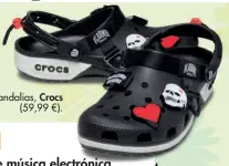  ??  ?? Sandalias, Crocs (59,99 €).